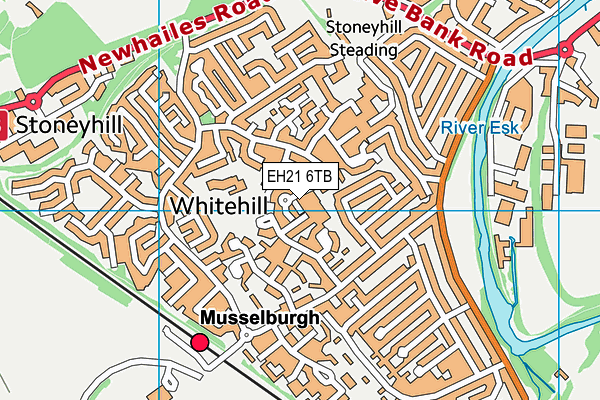 EH21 6TB map - OS VectorMap District (Ordnance Survey) EH21 6TB map - OS VectorMap District (Ordnance Survey)