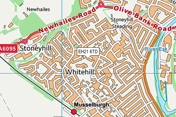 EH21 6TD map - OS VectorMap District (Ordnance Survey) EH21 6TD map - OS VectorMap District (Ordnance Survey)