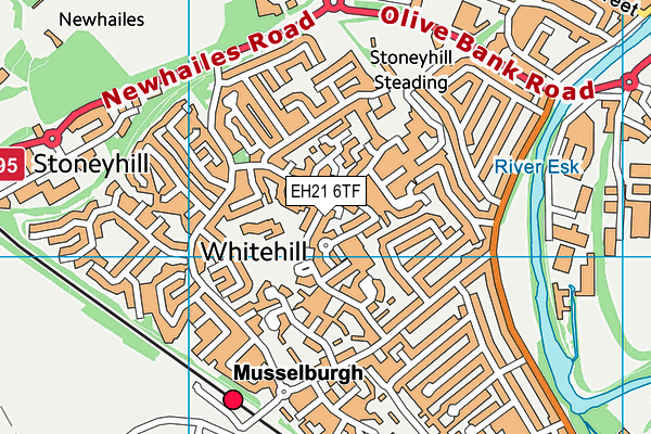 EH21 6TF map - OS VectorMap District (Ordnance Survey) EH21 6TF map - OS VectorMap District (Ordnance Survey)