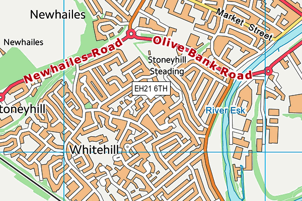 EH21 6TH map - OS VectorMap District (Ordnance Survey) EH21 6TH map - OS VectorMap District (Ordnance Survey)