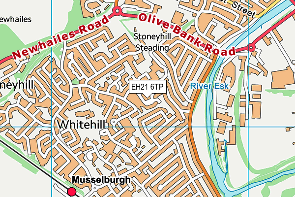 EH21 6TP map - OS VectorMap District (Ordnance Survey) EH21 6TP map - OS VectorMap District (Ordnance Survey)