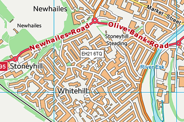 EH21 6TQ map - OS VectorMap District (Ordnance Survey) EH21 6TQ map - OS VectorMap District (Ordnance Survey)