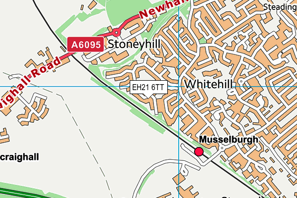 EH21 6TT map - OS VectorMap District (Ordnance Survey) EH21 6TT map - OS VectorMap District (Ordnance Survey)