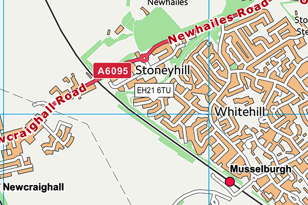 EH21 6TU map - OS VectorMap District (Ordnance Survey) EH21 6TU map - OS VectorMap District (Ordnance Survey)