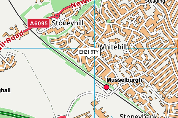EH21 6TY map - OS VectorMap District (Ordnance Survey) EH21 6TY map - OS VectorMap District (Ordnance Survey)
