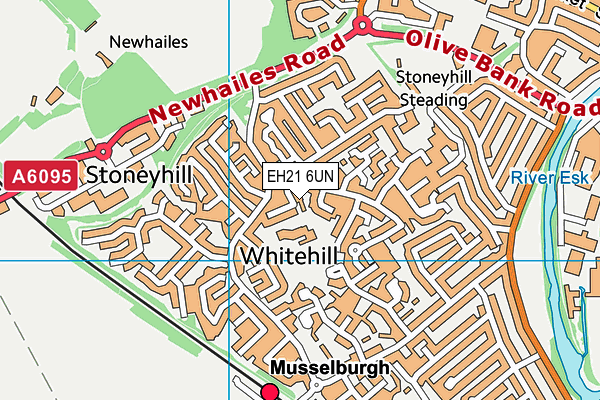 EH21 6UN map - OS VectorMap District (Ordnance Survey) EH21 6UN map - OS VectorMap District (Ordnance Survey)