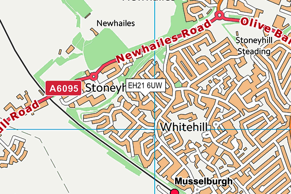 EH21 6UW map - OS VectorMap District (Ordnance Survey) EH21 6UW map - OS VectorMap District (Ordnance Survey)