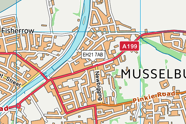 EH21 7AB map - OS VectorMap District (Ordnance Survey) EH21 7AB map - OS VectorMap District (Ordnance Survey)