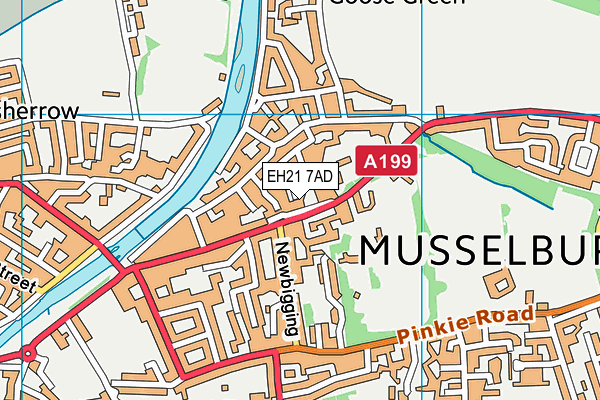 EH21 7AD map - OS VectorMap District (Ordnance Survey) EH21 7AD map - OS VectorMap District (Ordnance Survey)