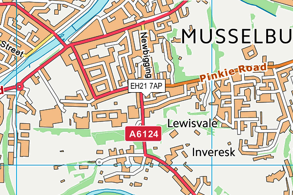 EH21 7AP map - OS VectorMap District (Ordnance Survey) EH21 7AP map - OS VectorMap District (Ordnance Survey)