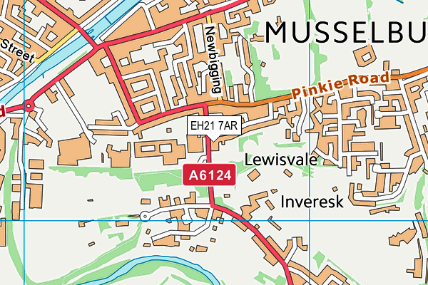 EH21 7AR map - OS VectorMap District (Ordnance Survey) EH21 7AR map - OS VectorMap District (Ordnance Survey)