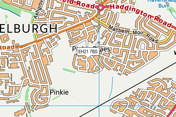 EH21 7BS map - OS VectorMap District (Ordnance Survey) EH21 7BS map - OS VectorMap District (Ordnance Survey)