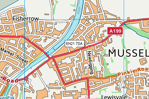EH21 7DA map - OS VectorMap District (Ordnance Survey) EH21 7DA map - OS VectorMap District (Ordnance Survey)
