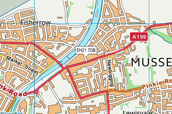 EH21 7DB map - OS VectorMap District (Ordnance Survey) EH21 7DB map - OS VectorMap District (Ordnance Survey)
