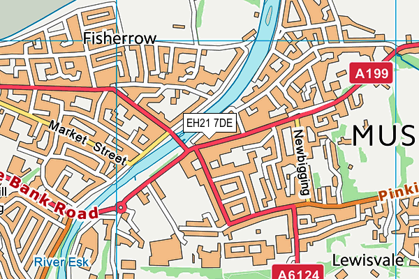 EH21 7DE map - OS VectorMap District (Ordnance Survey) EH21 7DE map - OS VectorMap District (Ordnance Survey)