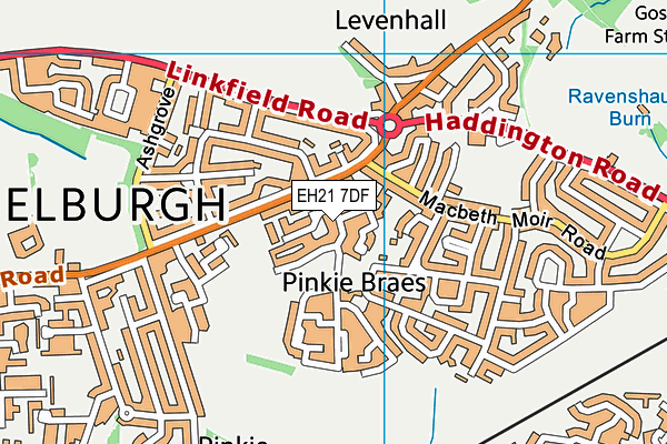 EH21 7DF map - OS VectorMap District (Ordnance Survey) EH21 7DF map - OS VectorMap District (Ordnance Survey)