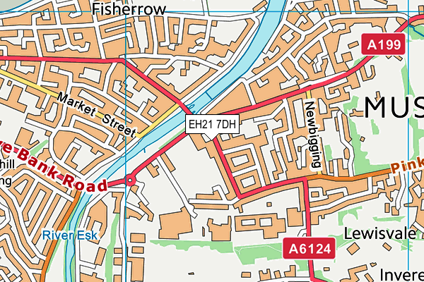EH21 7DH map - OS VectorMap District (Ordnance Survey) EH21 7DH map - OS VectorMap District (Ordnance Survey)