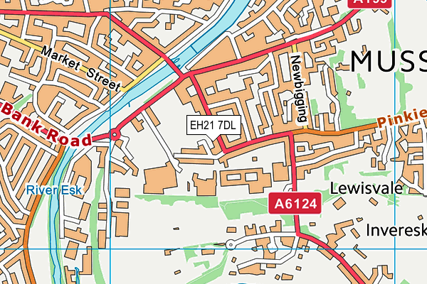 EH21 7DL map - OS VectorMap District (Ordnance Survey) EH21 7DL map - OS VectorMap District (Ordnance Survey)