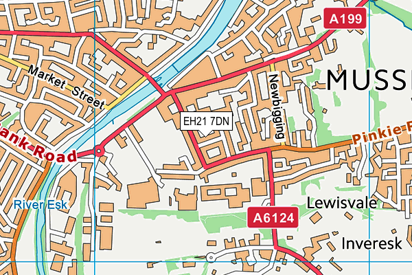 EH21 7DN map - OS VectorMap District (Ordnance Survey) EH21 7DN map - OS VectorMap District (Ordnance Survey)