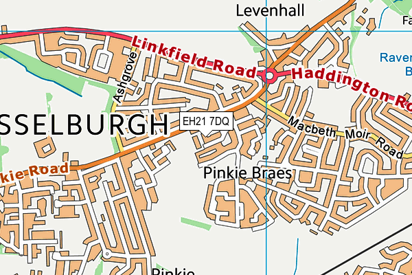 EH21 7DQ map - OS VectorMap District (Ordnance Survey) EH21 7DQ map - OS VectorMap District (Ordnance Survey)