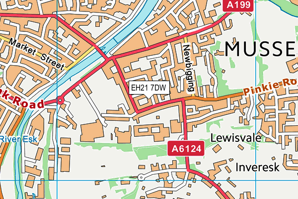 EH21 7DW map - OS VectorMap District (Ordnance Survey) EH21 7DW map - OS VectorMap District (Ordnance Survey)