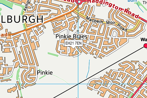 EH21 7EN map - OS VectorMap District (Ordnance Survey) EH21 7EN map - OS VectorMap District (Ordnance Survey)