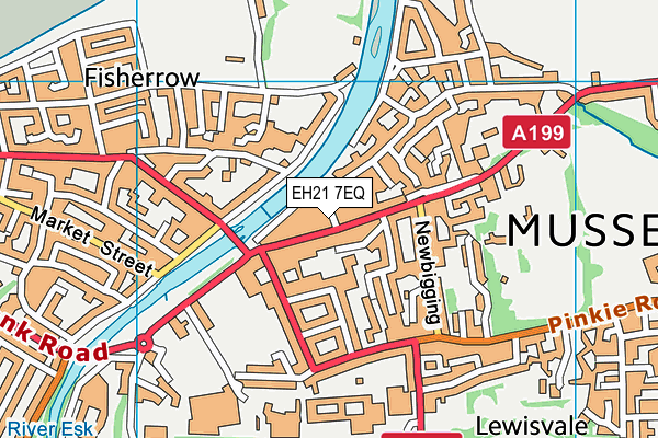 EH21 7EQ map - OS VectorMap District (Ordnance Survey) EH21 7EQ map - OS VectorMap District (Ordnance Survey)