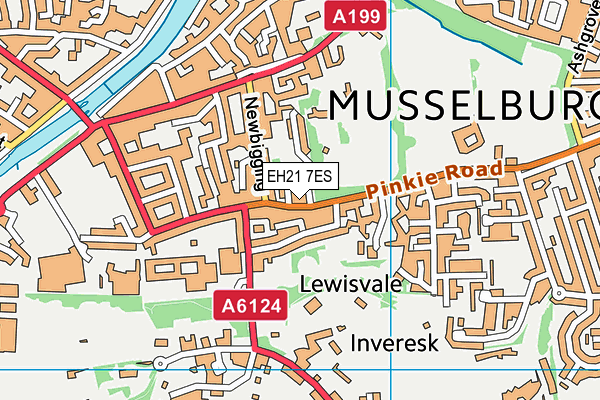 EH21 7ES map - OS VectorMap District (Ordnance Survey) EH21 7ES map - OS VectorMap District (Ordnance Survey)