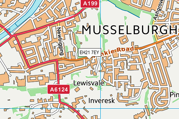 EH21 7EY map - OS VectorMap District (Ordnance Survey) EH21 7EY map - OS VectorMap District (Ordnance Survey)