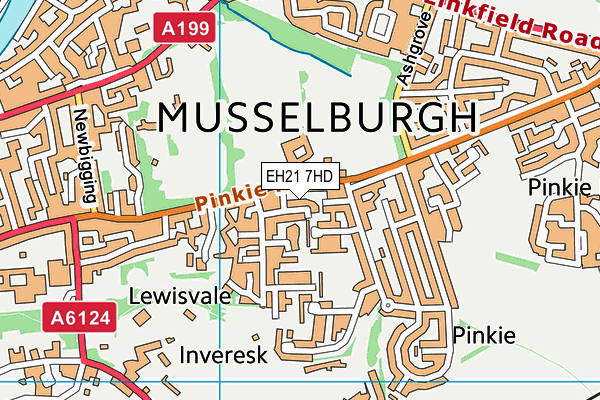 EH21 7HD map - OS VectorMap District (Ordnance Survey) EH21 7HD map - OS VectorMap District (Ordnance Survey)