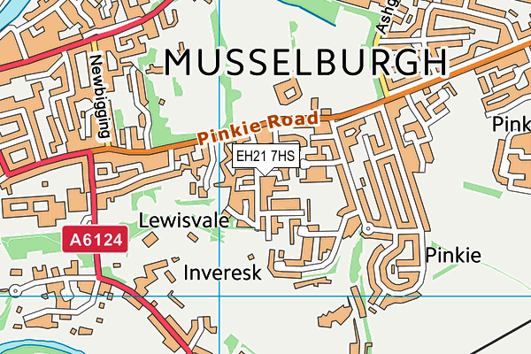EH21 7HS map - OS VectorMap District (Ordnance Survey) EH21 7HS map - OS VectorMap District (Ordnance Survey)