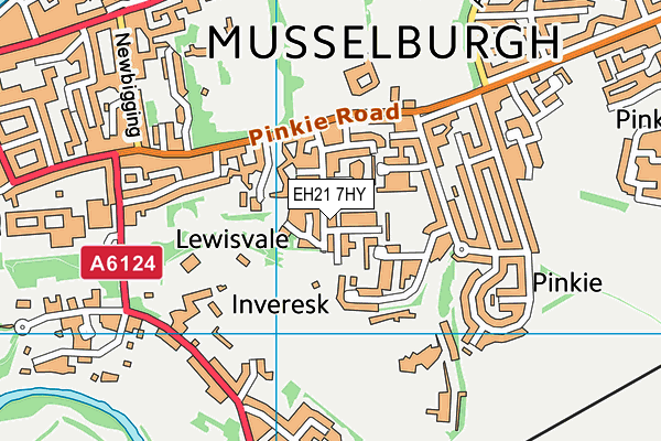 EH21 7HY map - OS VectorMap District (Ordnance Survey) EH21 7HY map - OS VectorMap District (Ordnance Survey)