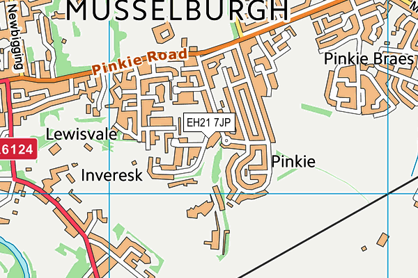 EH21 7JP map - OS VectorMap District (Ordnance Survey) EH21 7JP map - OS VectorMap District (Ordnance Survey)