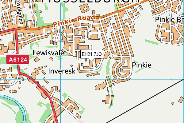 EH21 7JQ map - OS VectorMap District (Ordnance Survey) EH21 7JQ map - OS VectorMap District (Ordnance Survey)