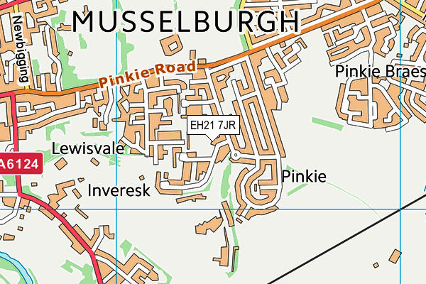EH21 7JR map - OS VectorMap District (Ordnance Survey) EH21 7JR map - OS VectorMap District (Ordnance Survey)