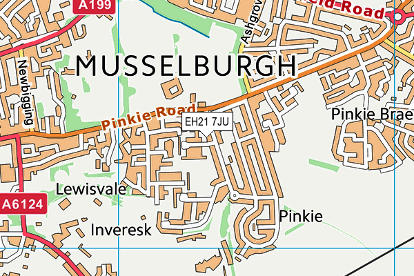 EH21 7JU map - OS VectorMap District (Ordnance Survey) EH21 7JU map - OS VectorMap District (Ordnance Survey)