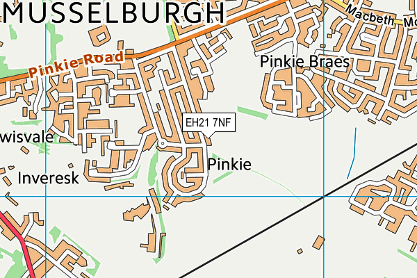 EH21 7NF map - OS VectorMap District (Ordnance Survey) EH21 7NF map - OS VectorMap District (Ordnance Survey)