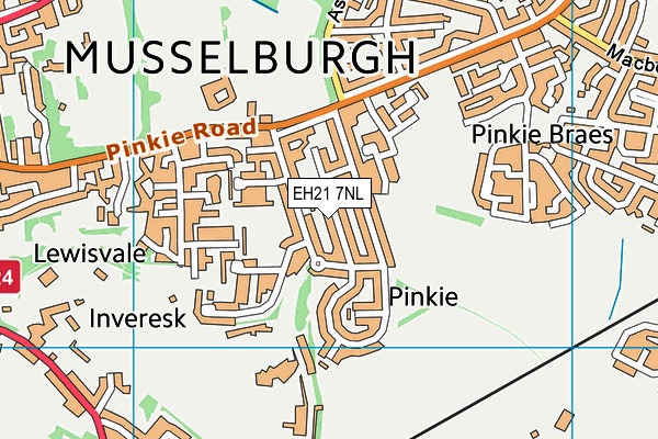 EH21 7NL map - OS VectorMap District (Ordnance Survey) EH21 7NL map - OS VectorMap District (Ordnance Survey)