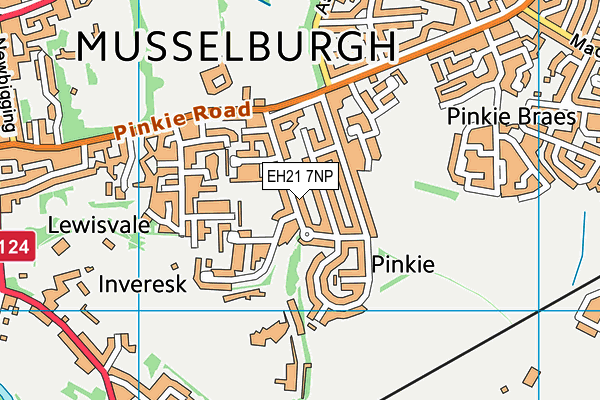 EH21 7NP map - OS VectorMap District (Ordnance Survey) EH21 7NP map - OS VectorMap District (Ordnance Survey)