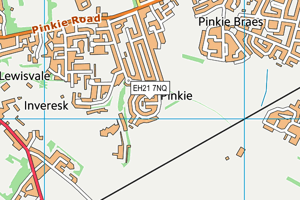 EH21 7NQ map - OS VectorMap District (Ordnance Survey) EH21 7NQ map - OS VectorMap District (Ordnance Survey)
