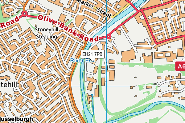 EH21 7PB map - OS VectorMap District (Ordnance Survey) EH21 7PB map - OS VectorMap District (Ordnance Survey)