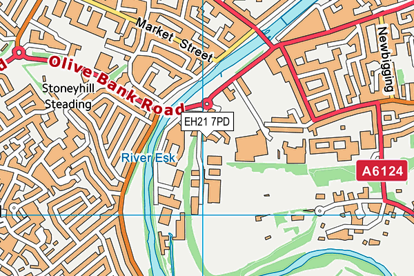 EH21 7PD map - OS VectorMap District (Ordnance Survey) EH21 7PD map - OS VectorMap District (Ordnance Survey)