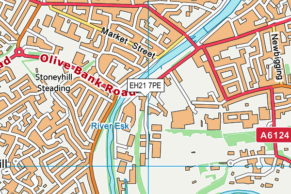 EH21 7PE map - OS VectorMap District (Ordnance Survey) EH21 7PE map - OS VectorMap District (Ordnance Survey)