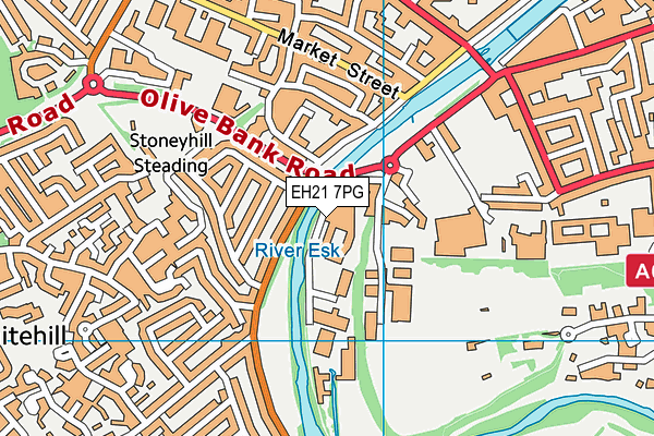 EH21 7PG map - OS VectorMap District (Ordnance Survey) EH21 7PG map - OS VectorMap District (Ordnance Survey)