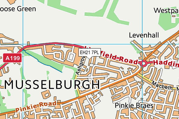 EH21 7PL map - OS VectorMap District (Ordnance Survey) EH21 7PL map - OS VectorMap District (Ordnance Survey)