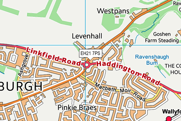 EH21 7PS map - OS VectorMap District (Ordnance Survey) EH21 7PS map - OS VectorMap District (Ordnance Survey)