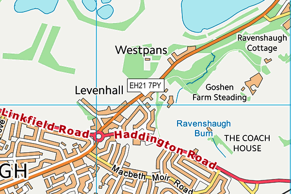 EH21 7PY map - OS VectorMap District (Ordnance Survey) EH21 7PY map - OS VectorMap District (Ordnance Survey)