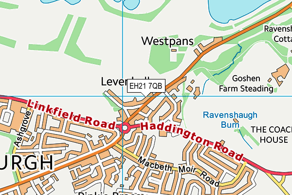 EH21 7QB map - OS VectorMap District (Ordnance Survey) EH21 7QB map - OS VectorMap District (Ordnance Survey)