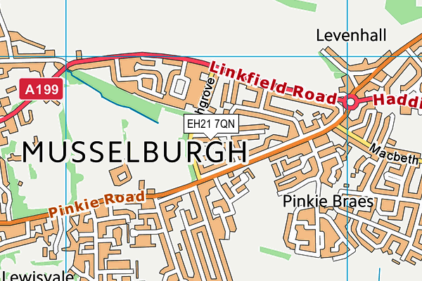EH21 7QN map - OS VectorMap District (Ordnance Survey) EH21 7QN map - OS VectorMap District (Ordnance Survey)