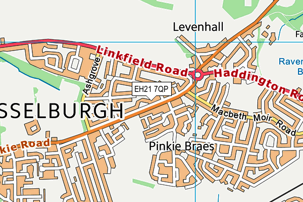 EH21 7QP map - OS VectorMap District (Ordnance Survey) EH21 7QP map - OS VectorMap District (Ordnance Survey)